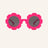 Farmamoda Polarisierte Sonnenbrille für Kinder Fuchsia Blume und Rosa, 25 gr