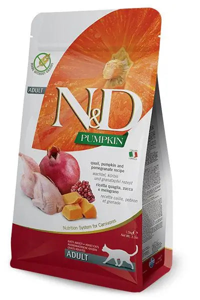Farmina N&D Cat Pumpkin Quail 5Kgr, feed for cats