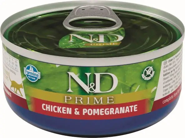 Farmina N&D Cat Prime Chicken Box 24X70Gr, wet food for cats