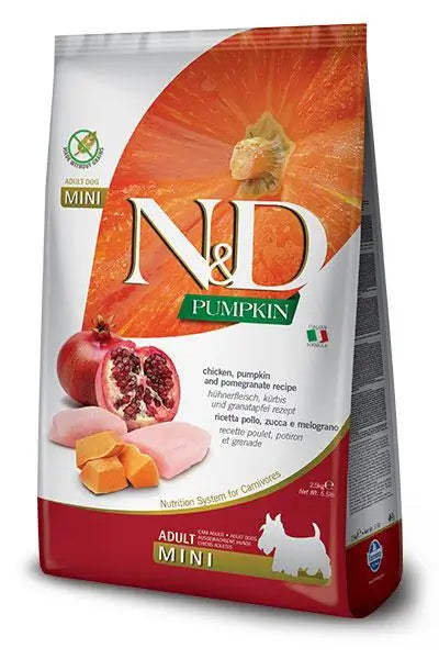 Farmina N&D Dog Pumpkin Mini Chicken 2,5Kg, dog food