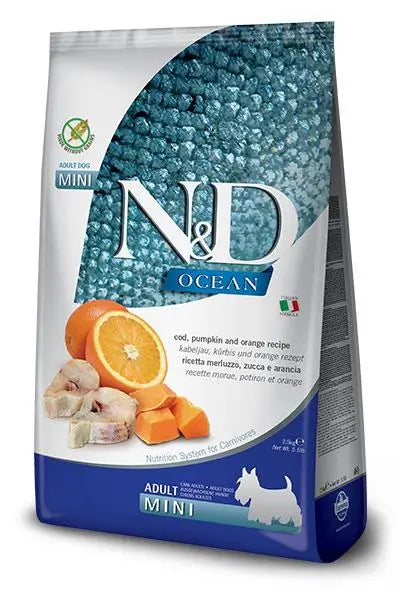Farmina N&D Dog Ocean Ocean Pumpkin Mini Cod 2,5Kg, dog food