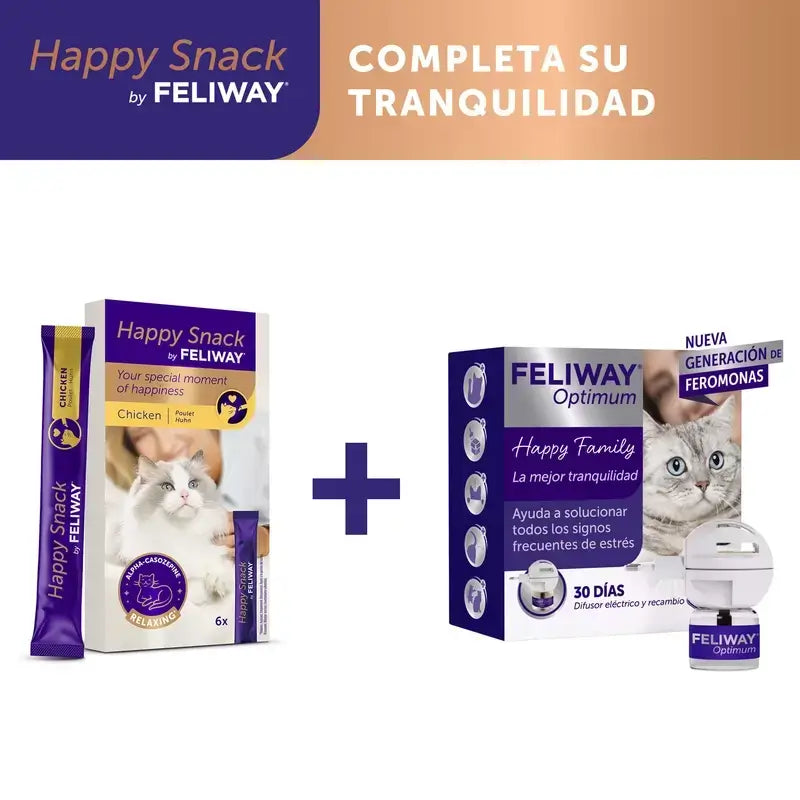 Feliway Happy Snack, Packung mit 2 x 6 Stäbchen