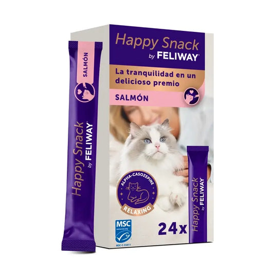 Feliway Happy Snack Salmon Flavour, 24 sachets