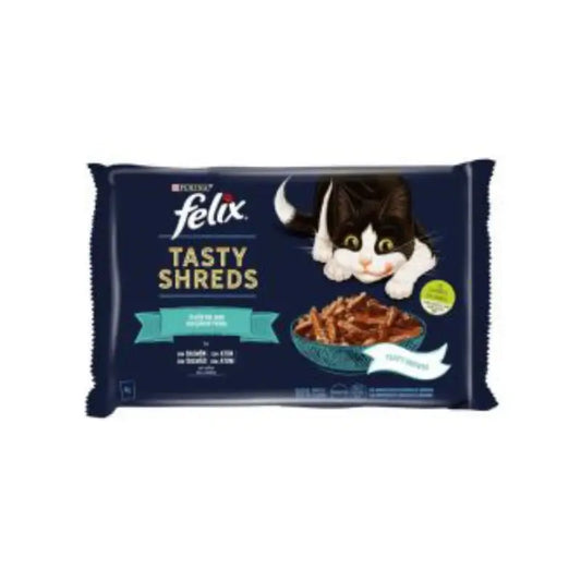 Felix Tasty Shreds Lachs mit Soße 12 x 4 x 80 Gramm