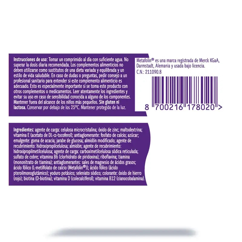 Femibion 0 Schwangerschaftsplanung mit Folsäure Plus, 3X28 Tabletten
