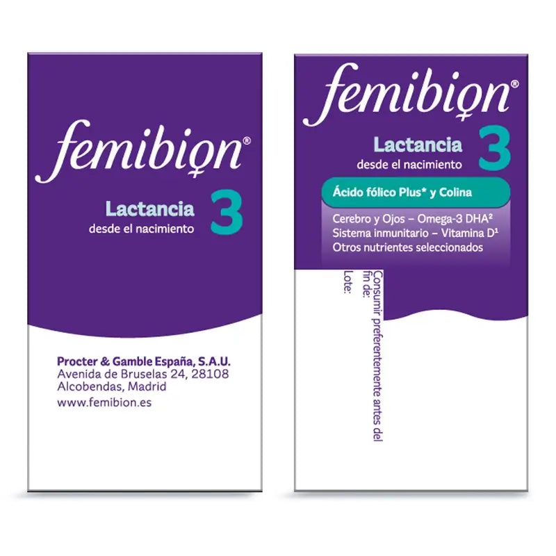 Femibion 3 Stillzeit-Schwangerschaft mit Folsäure und Vitaminen, 28 Tabletten