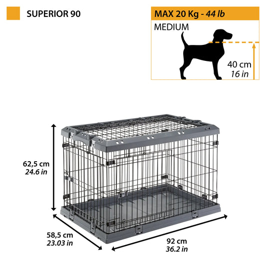 Ferplast Superior Dog Cage 90