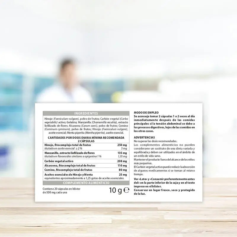 Aboca Finocarbo Plus Verdauungstabletten, 20 Sachets