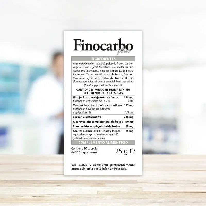 Aboca Finocarbo Plus Darmgas, 50 Kapseln