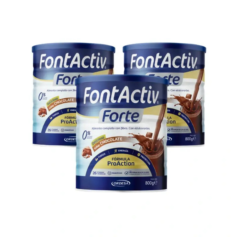 Fontactiv forte ProAction Chocolate, Pack 3x800g