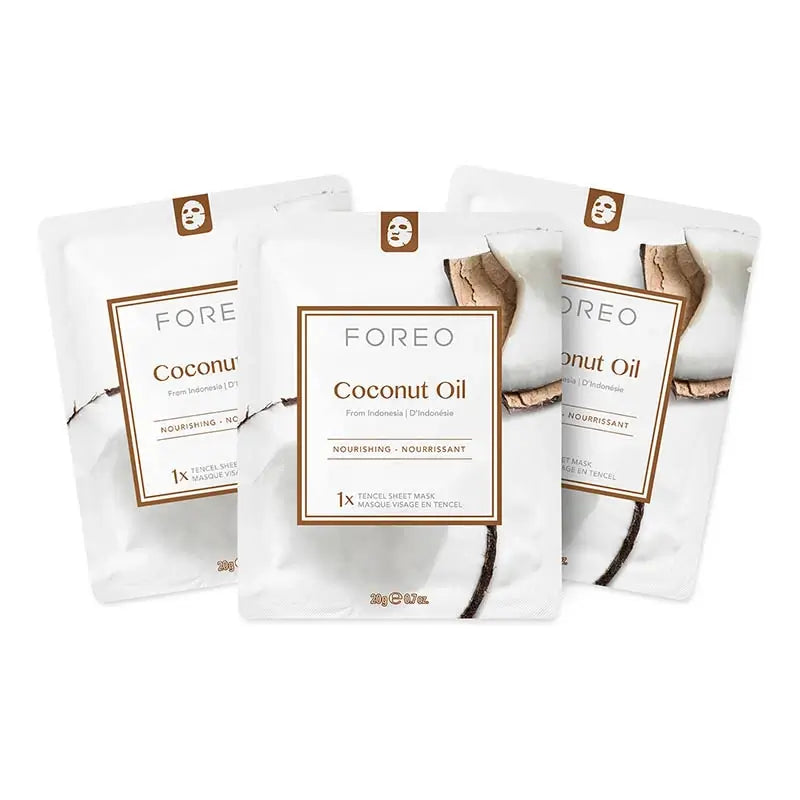 Foreo Farm To Face Sheet Maske - Kokosnussöl x3