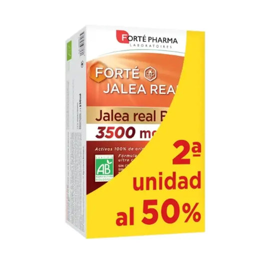 Forté Pharma Fläschchen Forté Gelée Royale Bio 3500 Pack (2. Ud bei 50%) , 20 ml