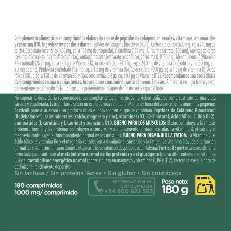 Forticoll Bioactive Collagen Sport 180 Tabletten
