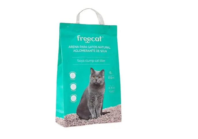 Freedog Natürliches klumpendes Katzenstreu Soja-Lavendel, 6 Liter