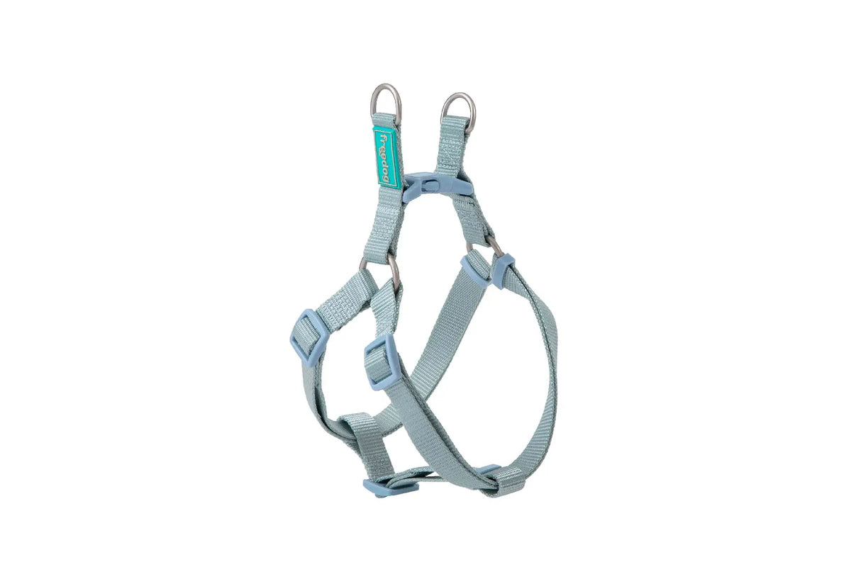 Freedog Nylon-Geschirr Typ A, Himmelblau, 10 mm, 20/36 cm