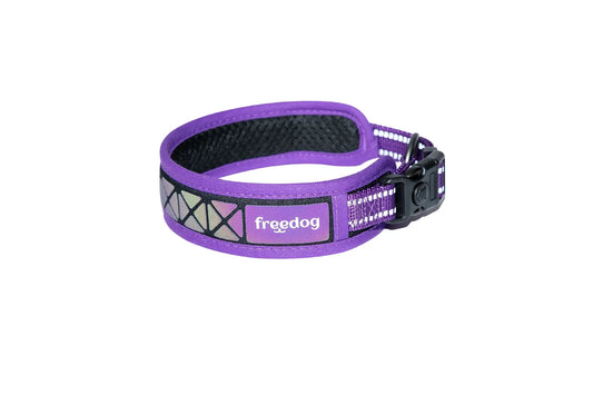 Freedog Halsband „Boreal“ in Lila, 15 mm, 30/42 cm