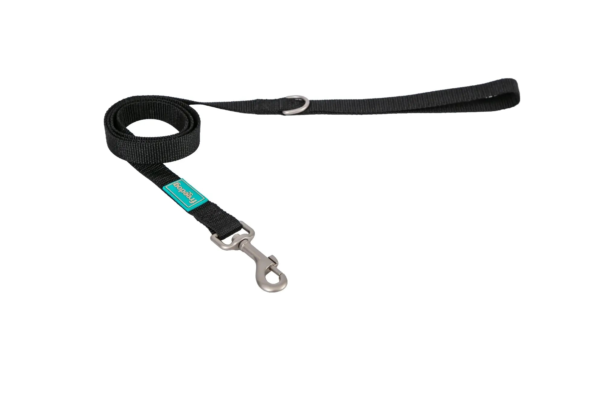 Freedog Nylon-Leine Basic Schwarz, 15 mm, 120 cm