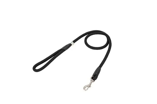 Freedog Nylon-Leine, rund, schwarz, 13 mm, 120 cm