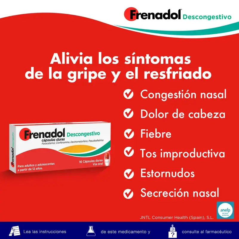 FRENADOL® Grippeabschwellendes Mittel, zum Einnehmen, 16 Kapseln