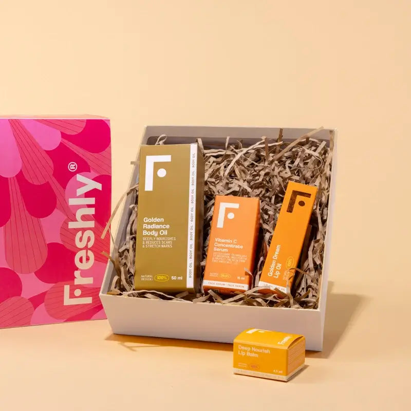Freshly Cosmetics Vitamin C & Hydratation Essentials Box Rot Rosa