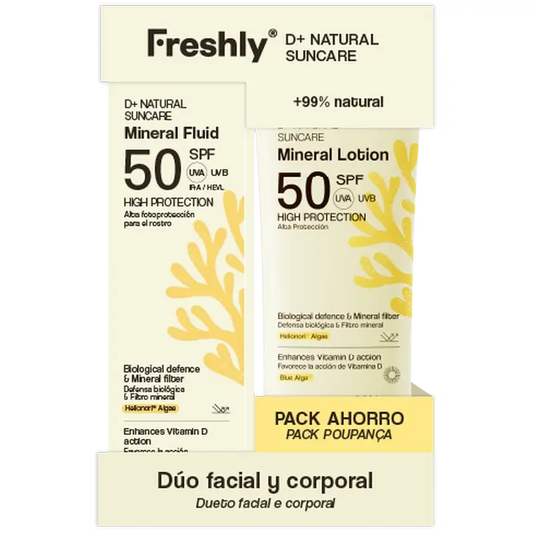 Freshly Pack Full Protection D 100 Ml + Natural Suncare 50 Ml