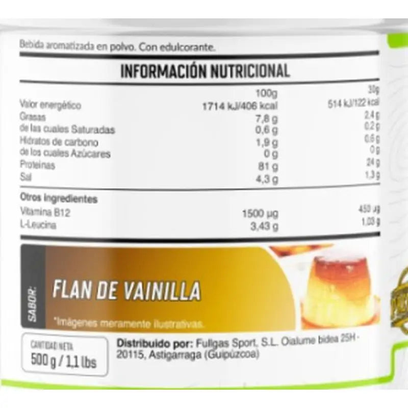 Vollgas Vegan Protein Flan Vanille Karamell 500Gr.