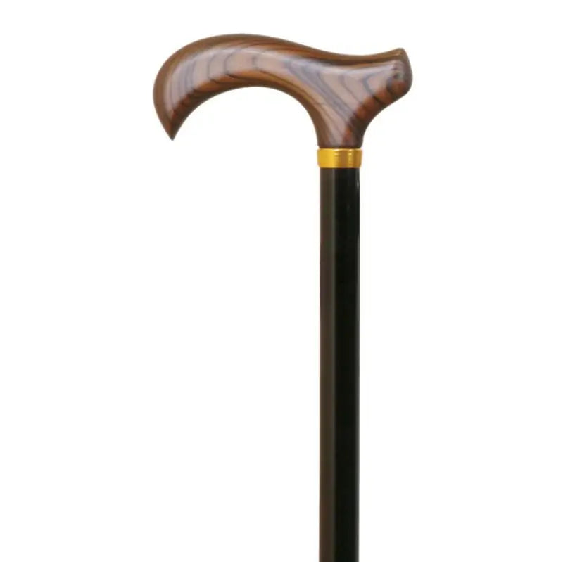 Garcia 1880 Aluminium Extendable Crutch, Black With Wooden Handle