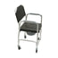 Garcia 1880 Aluminium Chair With Toilet And Wheels Black