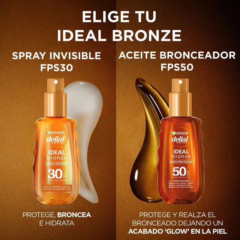 Garnier Delial Ideal Bronze unsichtbare Bronze Spray Fps30 schützende 150Ml
