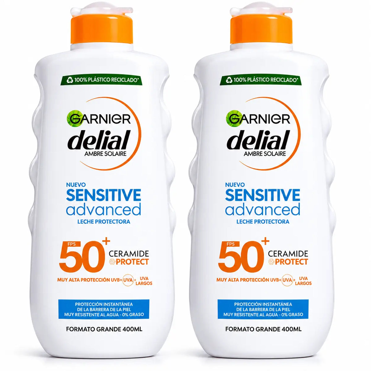 Garnier Delial SPF50+ Sonnenmilch 400 m, Packung 2