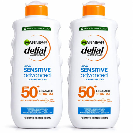 Garnier Delial SPF50+ Sonnenmilch 400 m, Packung 2