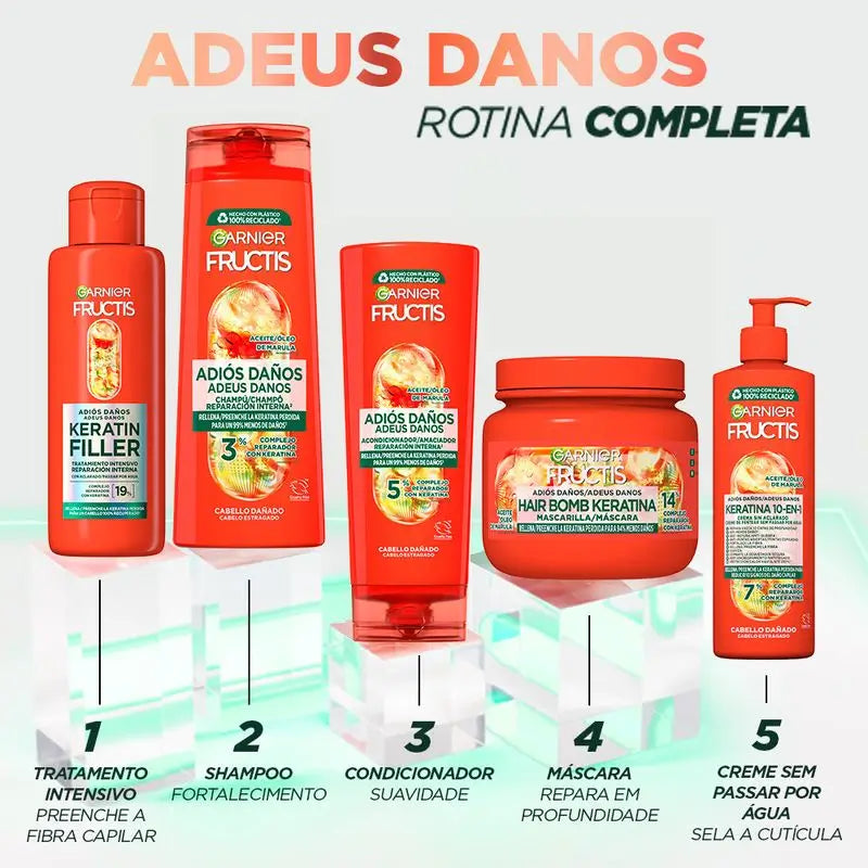 Garnier Fructis Goodbye Damage Shampoo mit Marula-Öl für geschädigtes Haar 300Ml