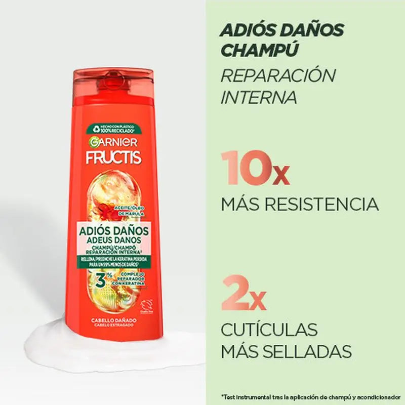 Garnier Fructis Goodbye Damage Shampoo mit Marula-Öl für geschädigtes Haar 380Ml