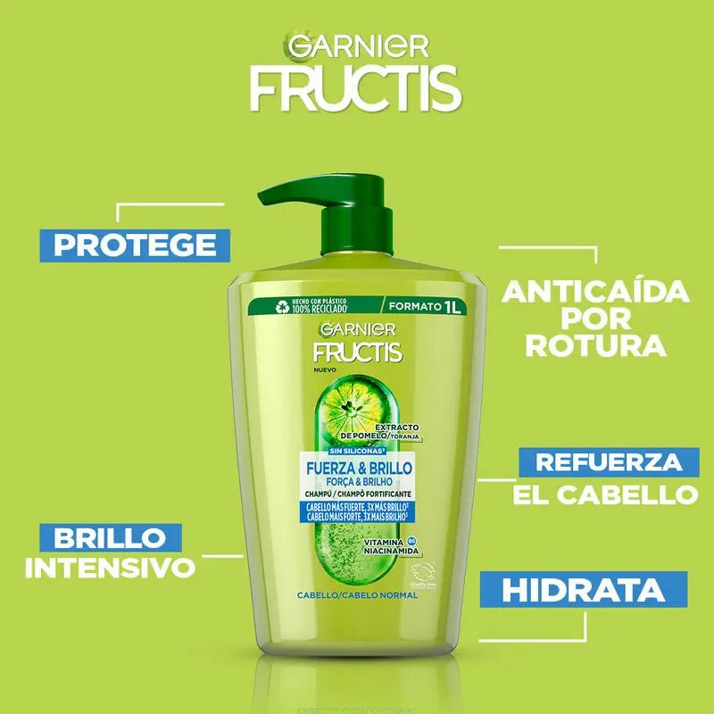 Garnier Fructis Strength & Shine Shampoo für normales Haar - 380 ml
