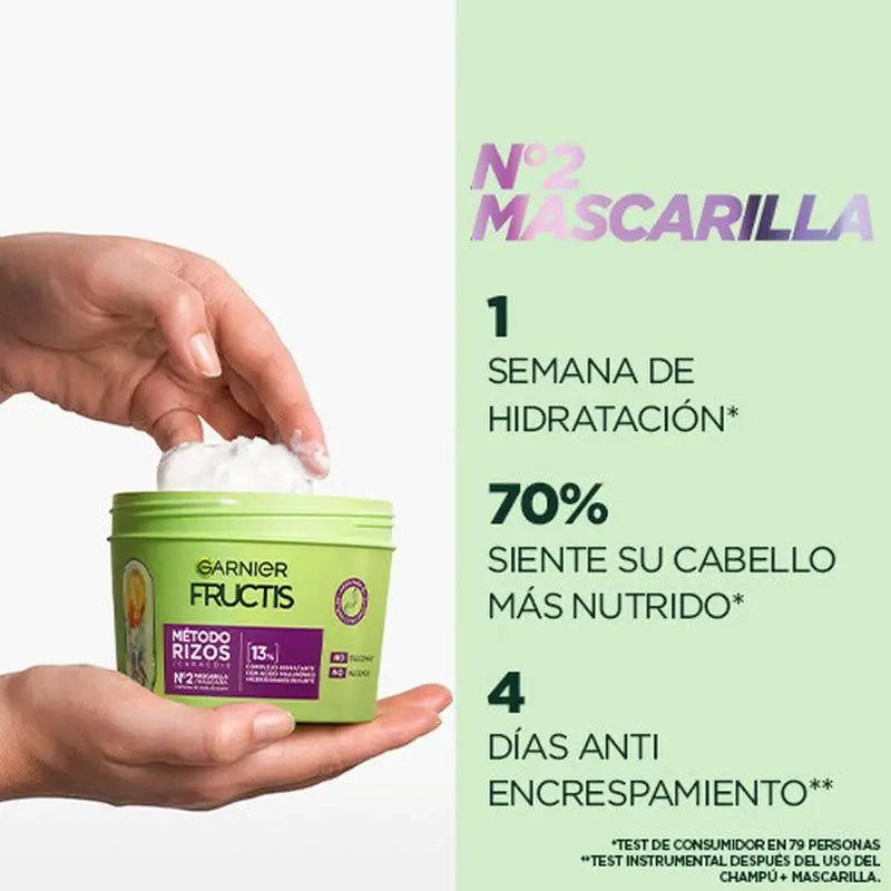 Garnier Fructis Curl Method Curl Mask #2 für hydratisierte Locken für 1 Woche 370Ml