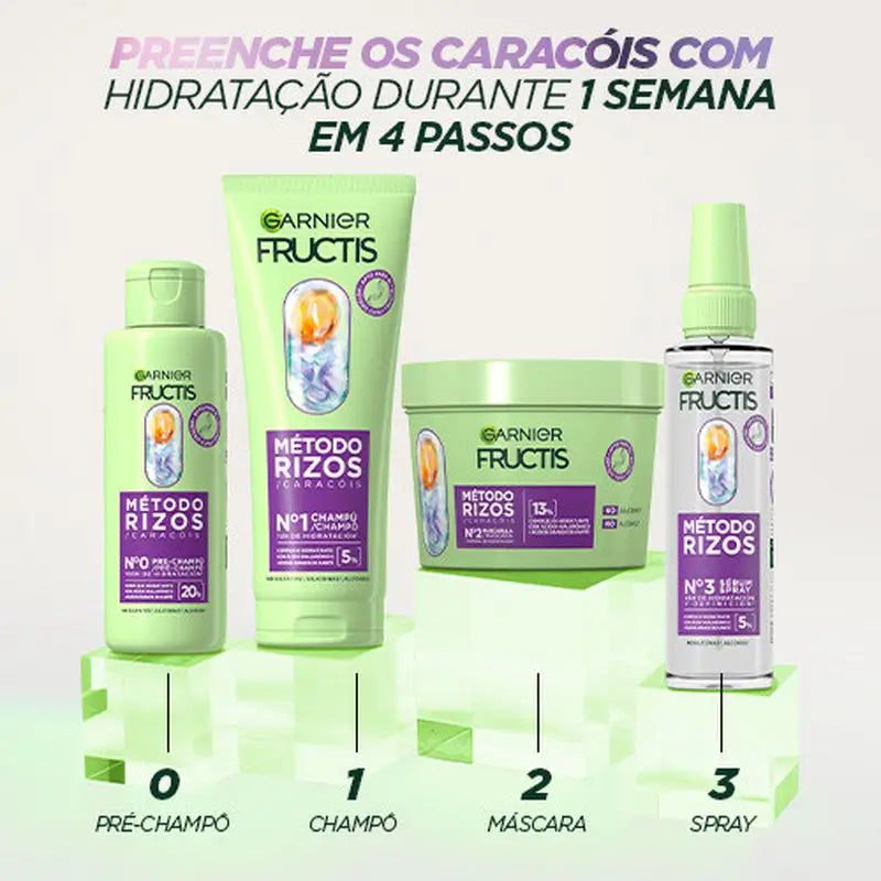 Garnier Fructis Curl Method Curl Mask #2 für hydratisierte Locken für 1 Woche 370Ml