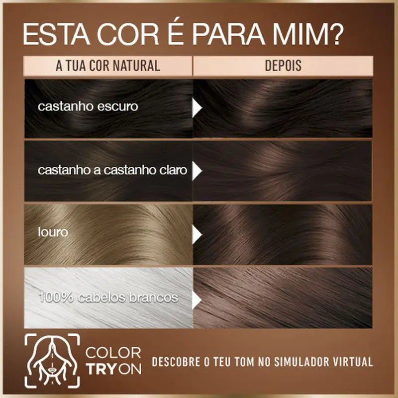 Garnier Good Permanent Colouring Ammoniakfrei, 90% natürlichen Ursprungs Farbton 5.0 Braun Braun.