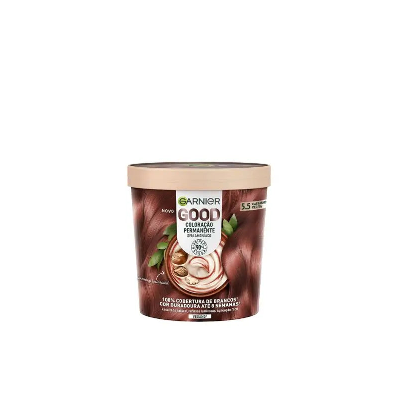 Garnier Good Permanent Colouring Ammoniakfrei, 90% natürlichen Ursprungs Farbton 5,5 Kirschbraun