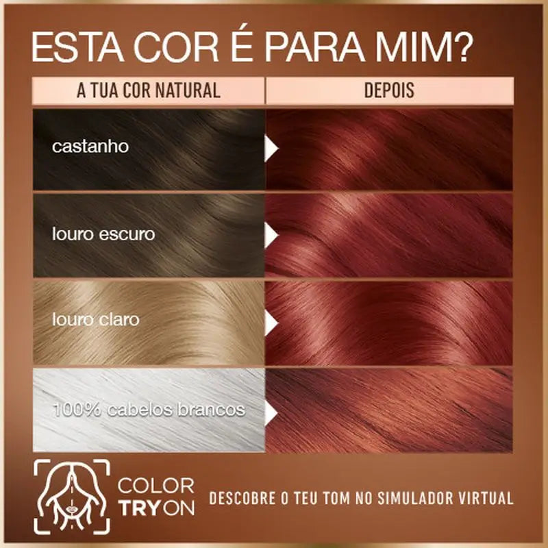 Garnier Good Permanent Colouring Ammoniakfrei, 90% natürlichen Ursprungs Farbton 6.6 Granatapfelrot.