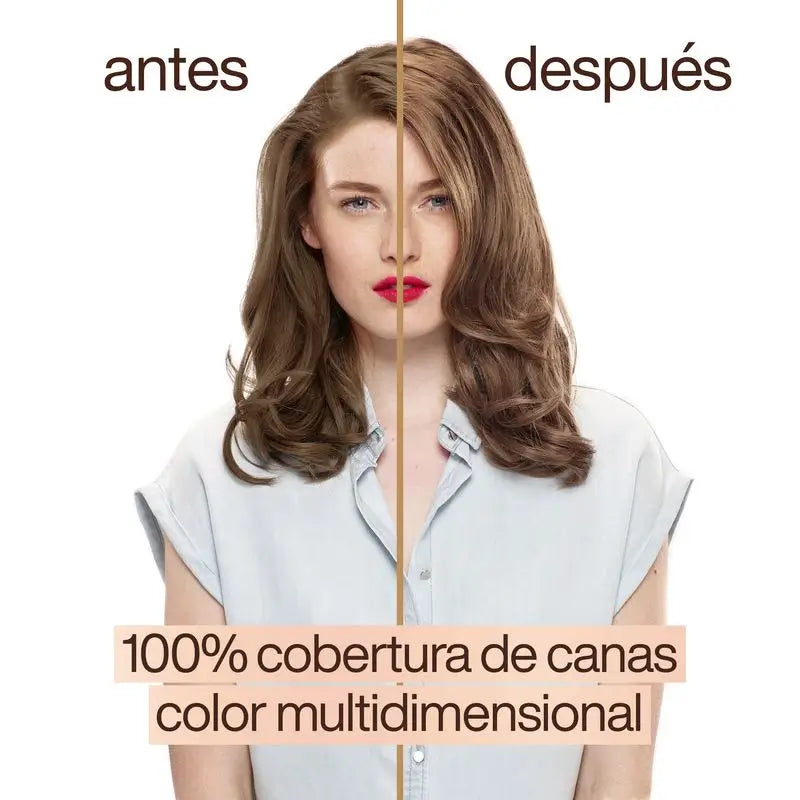 Garnier Good Permanent Colouring Ammoniakfrei, 90% natürlichen Ursprungs Farbton 7.12 Café Latte Blonde.