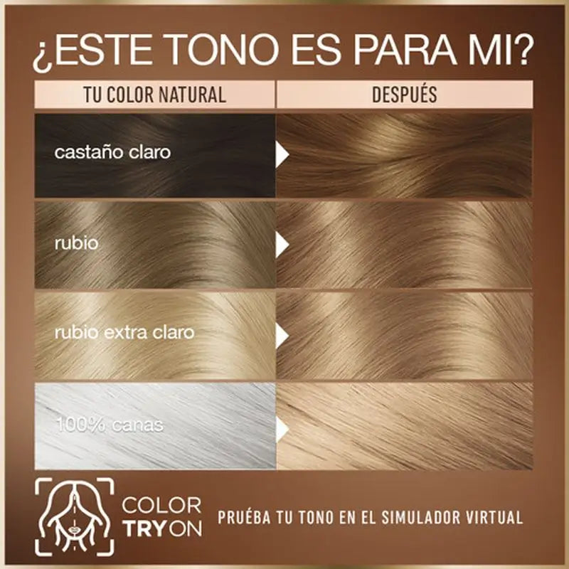 Garnier Good Permanent Colouring Ammoniakfrei, 90% natürlichen Ursprungs Farbton 7.12 Café Latte Blonde.
