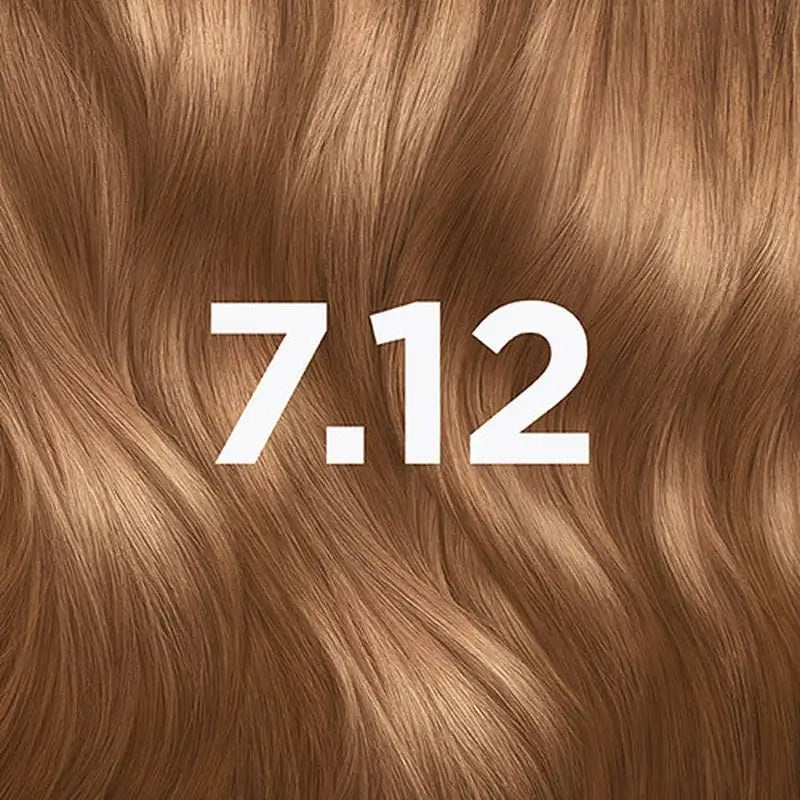 Garnier Good Permanent Colouring Ammoniakfrei, 90% natürlichen Ursprungs Farbton 7.12 Café Latte Blonde.