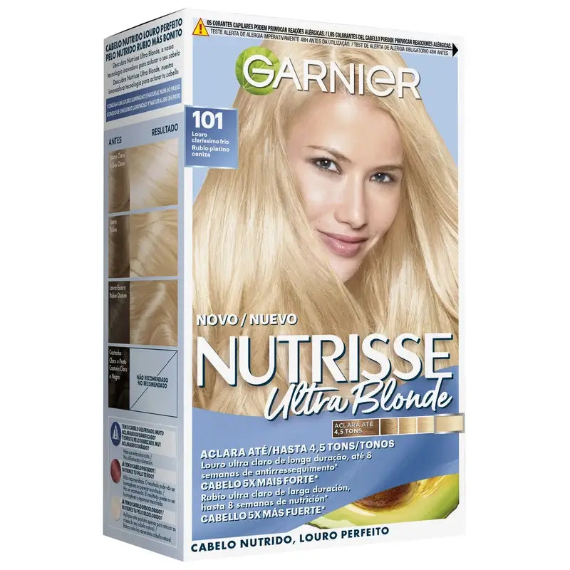 Garnier Nutrisse Aufhellung Platin Blond Asche Nr. 101 , 160 ml