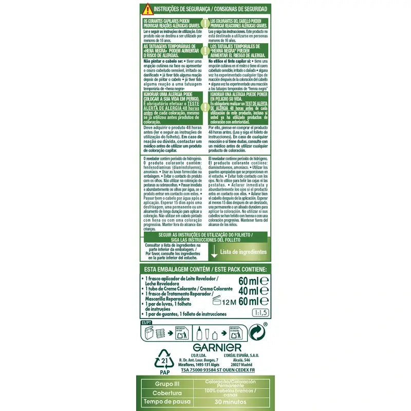 Garnier Nutrisse Permanente Farbe Permanente Farbe Intensives Braun Farbton 6,41 , 160 ml