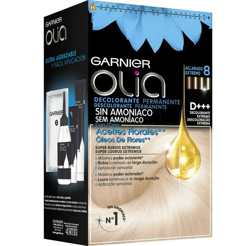 Garnier Olia Ammoniakfreies Permanentes Färbemittel mit natürlichen Blütenölen - Extreme Färbemittel D+++