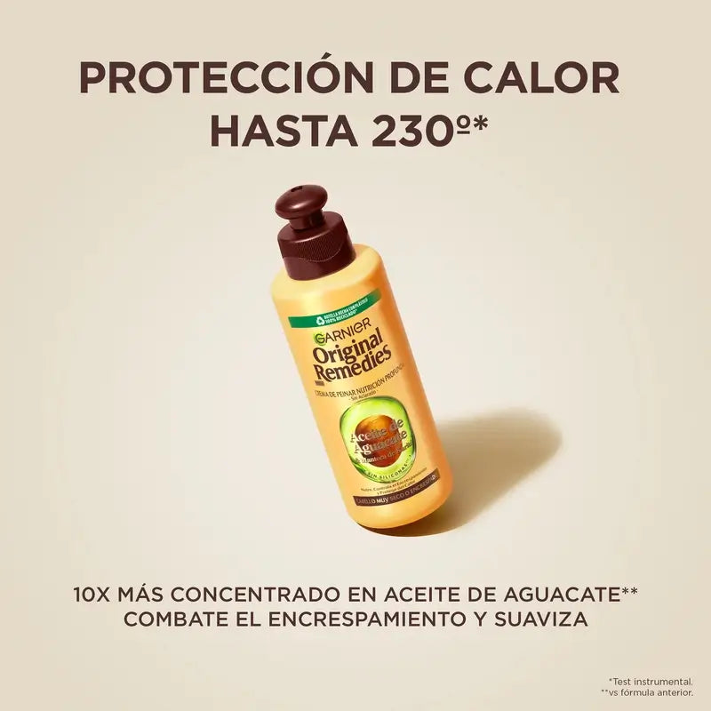 Garnier Original Remedies Avocado & Shea Butter Creme für widerspenstiges & krauses Haar 200Ml