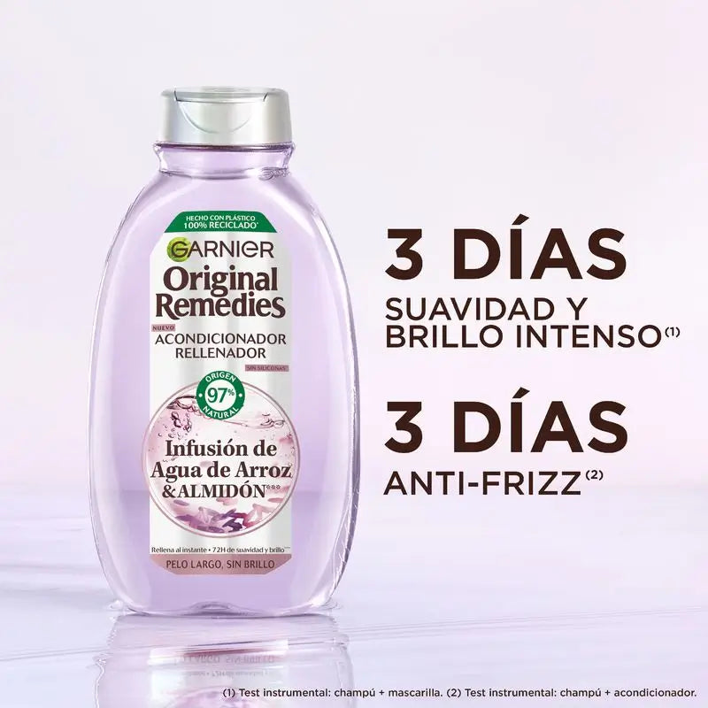Garnier Original Remedies Rice Water Infused Replenishing Shampoo für langes, glanzloses Haar