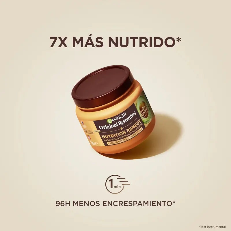 Garnier Original Remedies Ultra Nourishing Hair Remedy Mask mit Avocado-Öl und Shea Butter, 340Ml