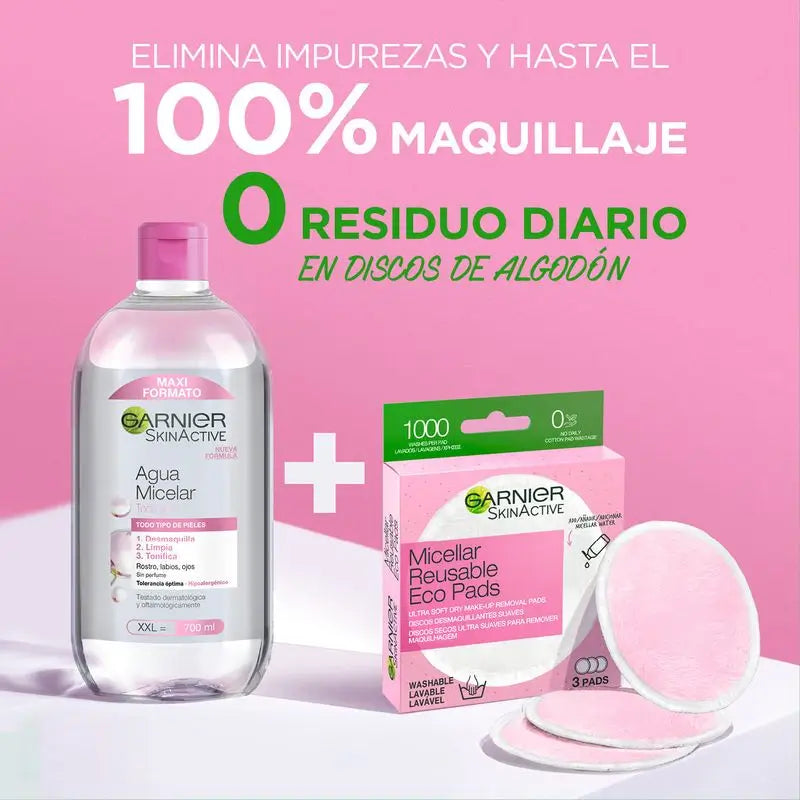 Garnier Skin Active Wiederverwendbare Mikrofaser-Make-up-Entferner-Scheiben