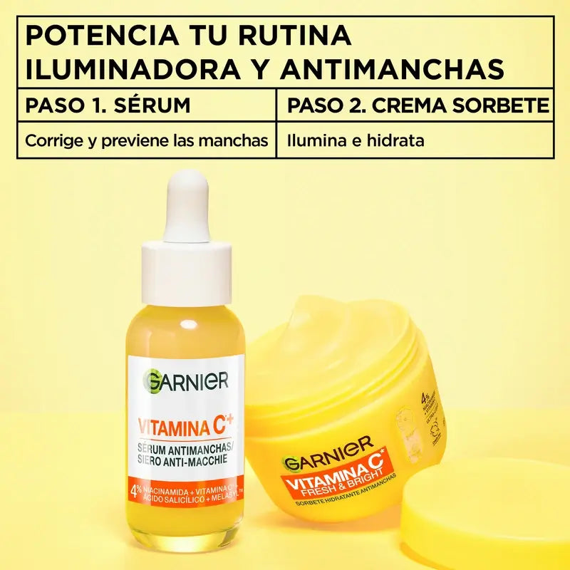 Garnier Vitamin C Fresh & Bright Anti-Blemish Feuchtigkeitssorbet Creme, 85 ml